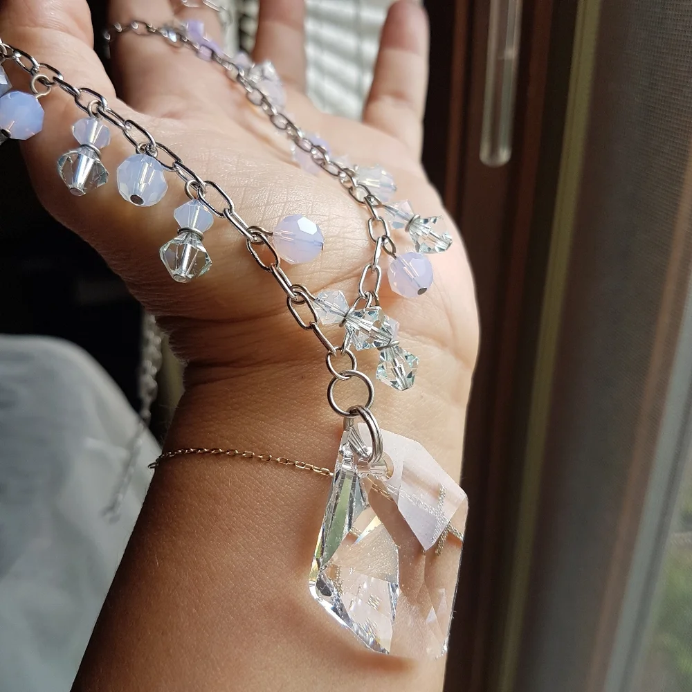 AUTHENTIC Swarovski Touchstone Crystal Charm Necklace